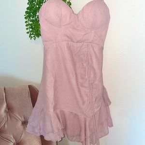 Pink corset dress